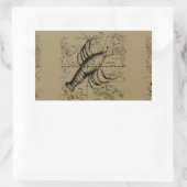 Sticker Rectangulaire Cancer constellation Hevelius 1690 Engaving (Sac)