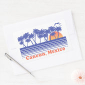 Sticker Rectangulaire Cancun Mexique (Enveloppe)