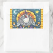 STICKER RECTANGULAIRE CANDY CORN TURKEY, FEUILLE DE BILLETS (Sac)