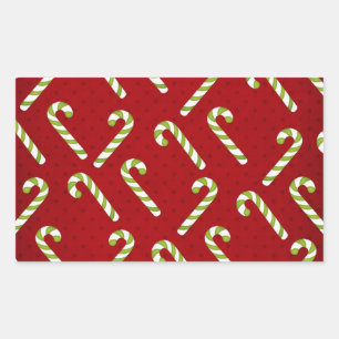 Sticker Rectangulaire Cannes de Noël