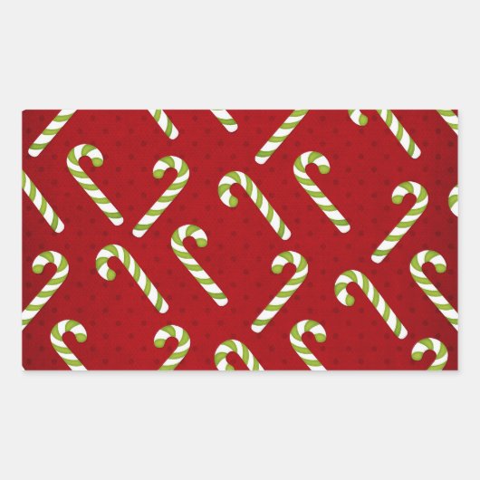 Sticker Rectangulaire Cannes de Noël (Devant)