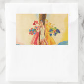 Sticker Rectangulaire Cannes vintage (Sac)