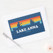 Sticker Rectangulaire Canoë du lac Anna Virginia (Enveloppe)