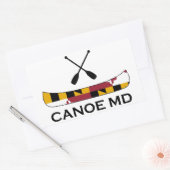 Sticker Rectangulaire Canoe Maryland (Enveloppe)