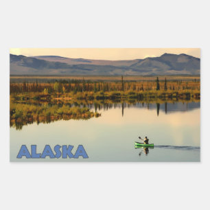 Sticker Rectangulaire Canot Alaska