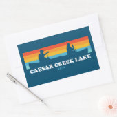 Sticker Rectangulaire Canot de l'Ohio du lac Caesar Creek (Enveloppe)