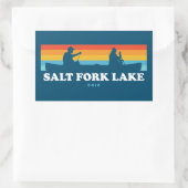 Sticker Rectangulaire Canot de Salt Fork Lake Ohio (Sac)