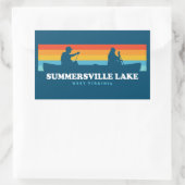 Sticker Rectangulaire Canot de Summersville Lake West Virginia (Sac)