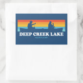 Sticker Rectangulaire Canot Deep Creek Lake Maryland (Sac)