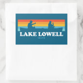 Sticker Rectangulaire Canot du lac Lowell Idaho (Sac)