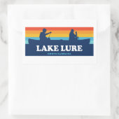 Sticker Rectangulaire Canot du lac Lure Caroline du Nord (Sac)
