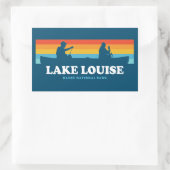 Sticker Rectangulaire Canot du parc national Lake Louise Banff (Sac)