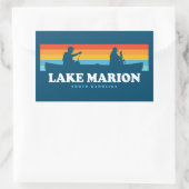 Sticker Rectangulaire Canot Lake Marion Caroline du Sud (Sac)