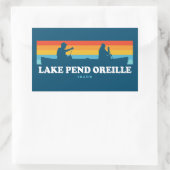 Sticker Rectangulaire Canot Lake Pend Oreille Idaho (Sac)