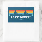 Sticker Rectangulaire Canot Lake Powell Arizona Utah (Sac)