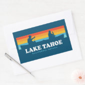 Sticker Rectangulaire Canot Lake Tahoe California Nevada (Enveloppe)