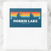 Sticker Rectangulaire Canot Norris Lake Tennessee (Sac)