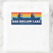 Sticker Rectangulaire Canot Oak Hollow Lake Caroline du Nord (Sac)