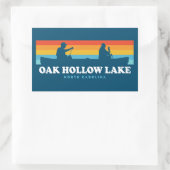 Sticker Rectangulaire Canot Oak Hollow Lake Caroline du Nord (Sac)