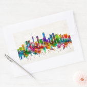 Sticker Rectangulaire Canton Chine Skyline (Enveloppe)