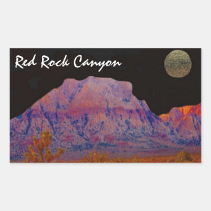 Sticker Rectangulaire Canyon de Red Rock
