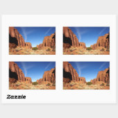 Sticker Rectangulaire Canyon de Red Rock (Feuille)