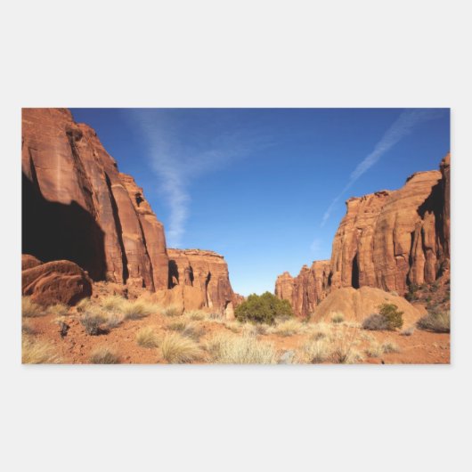 Sticker Rectangulaire Canyon de Red Rock (Devant)