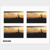 Sticker Rectangulaire Cap Nord (Feuille)