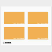 Sticker Rectangulaire Cape Gooseberry yellow color name (Feuille)