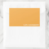 Sticker Rectangulaire Cape Gooseberry yellow color name (Sac)
