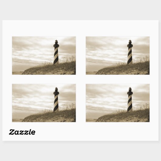 Sticker Rectangulaire Cape Hatteras Lighthouse (Feuille)