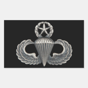 Sticker Rectangulaire Capitaine Airborne