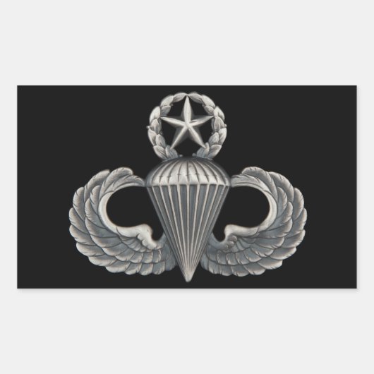 Sticker Rectangulaire Capitaine Airborne (Devant)