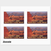 Sticker Rectangulaire Capitol Reef NP (Feuille)