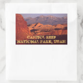 Sticker Rectangulaire Capitol Reef NP (Sac)