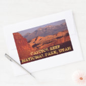 Sticker Rectangulaire Capitol Reef NP (Enveloppe)