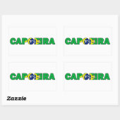 Sticker Rectangulaire Capoeira (Feuille)