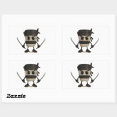 Sticker Rectangulaire Cappuccino Assassino (Feuille)