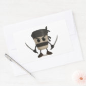 Sticker Rectangulaire Cappuccino Assassino (Enveloppe)