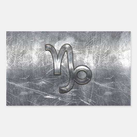 Sticker Rectangulaire Capricorn Zodiac (Devant)