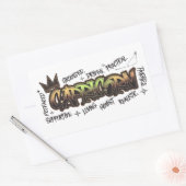 Sticker Rectangulaire Capricorne (Enveloppe)