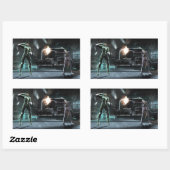 Sticker Rectangulaire Capture d'écran : Green Lantern vs Joker (Feuille)