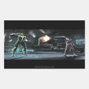 Sticker Rectangulaire Capture d'écran : Green Lantern vs Joker