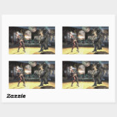 Sticker Rectangulaire Capture d'écran : Harley vs Batman 2 (Feuille)