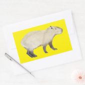 Sticker Rectangulaire Capybara (Enveloppe)