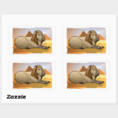 Sticker Rectangulaire Capybara Sphinx (Feuille)