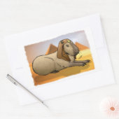 Sticker Rectangulaire Capybara Sphinx (Enveloppe)