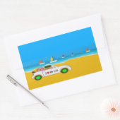 Sticker Rectangulaire Car of Pou (Enveloppe)