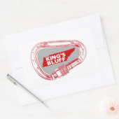 Sticker Rectangulaire Carabiner d'Escalade King's Bluff Tennessee Rock (Enveloppe)