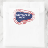 Sticker Rectangulaire Carabiner d'Escalade Whitehorse Ledge New Hampshir (Sac)